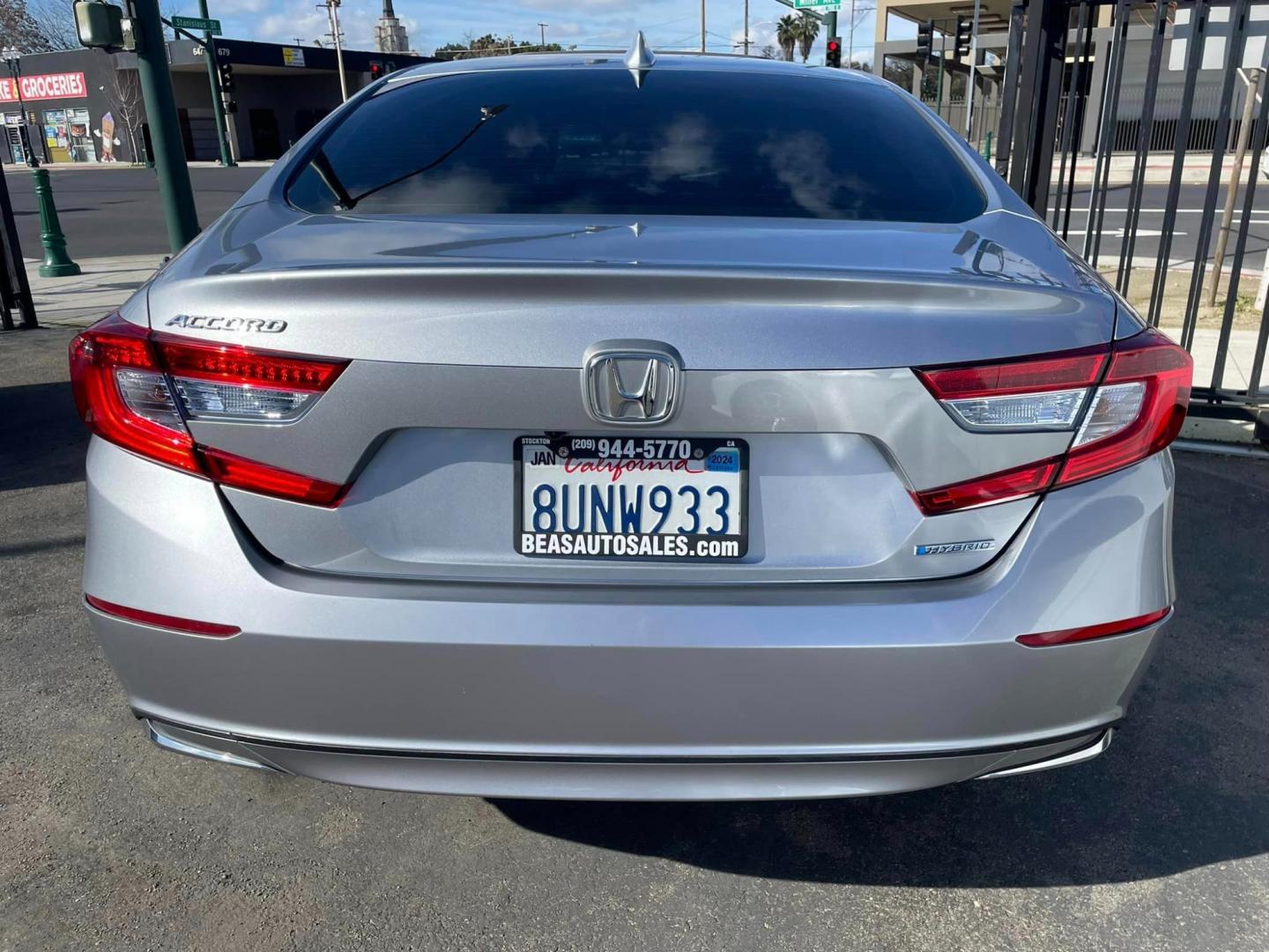 2020 SILVER /BLACK Honda Accord Hybrid EX-L (1HGCV3F53LA) with an 2.0L L4 DOHC 16V HYBRID engine, CVT transmission, located at 744 E Miner Ave, Stockton, CA, 95202, (209) 944-5770, 37.956863, -121.282082 - Photo#13